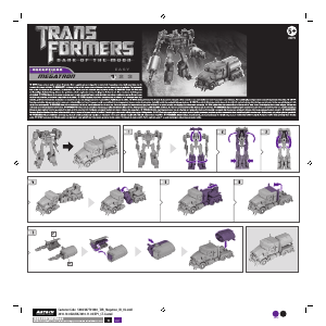 Наръчник Hasbro 28770 Transformers Megatron
