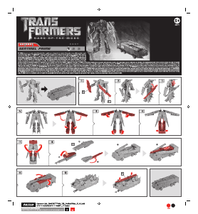 Hướng dẫn sử dụng Hasbro 28771 Transformers Sentinel Prime