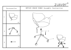 Mode d’emploi Zuiver Nikki Chaise de bureau