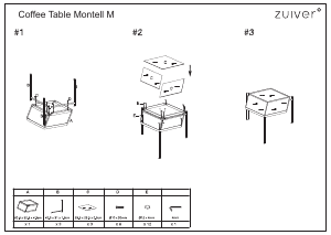 説明書 Zuiver Montell コーヒーテーブル