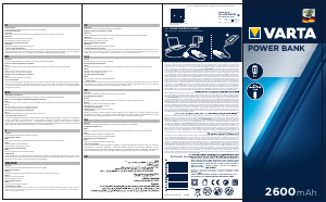 Manuale Varta 57959 Power Bank 2600 Caricatore portatile