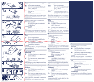 Manuale Varta 57970 LCD 7800 Caricatore portatile