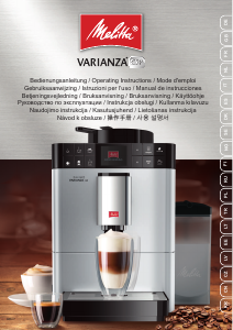 Kullanım kılavuzu Melitta CAFFEO Varianza CSP Kahve makinesi