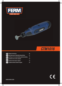 Manual de uso FERM CTM1016 Herramienta multifuncional