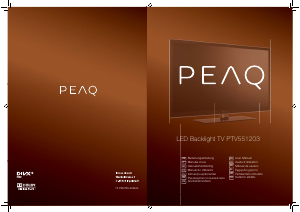 Bruksanvisning PEAQ PTV551203-B LED TV