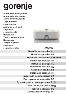 Bedienungsanleitung Gorenje JM20W Joghurtbereiter