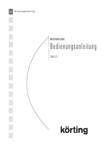 Bedienungsanleitung Körting WK6122 Waschmaschine