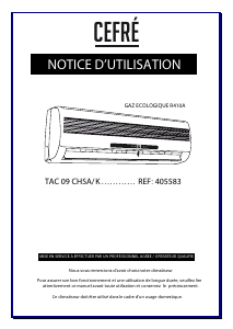 Mode d’emploi Airton TAC 09 CHSA/K Climatiseur