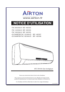 Mode d’emploi Airton TAC 18 CHSA/ZI Climatiseur
