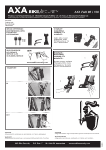 Handleiding AXA Fold 100 Fietsslot