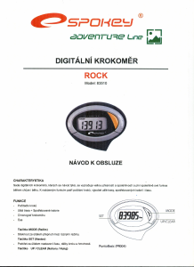 Manuál Spokey 83510 Rock Krokoměr