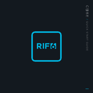 Bruksanvisning RIF6 Cube Projektor