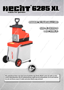 Bedienungsanleitung Hecht 6285 XL Gartenhäcksler
