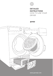 Manual Gorenje D754BJB Dryer