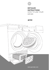 Bruksanvisning Gorenje D884BH Torktumlare