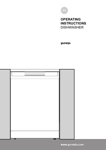Bruksanvisning Gorenje GS63160SAU Diskmaskin