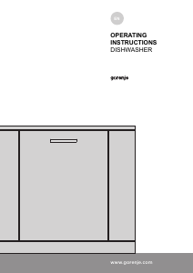 Handleiding Gorenje GV64160UK Vaatwasser