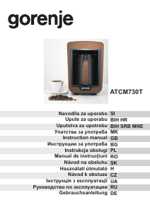 Manual Gorenje ATCM730T Coffee Machine