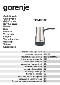 Priručnik Gorenje TCM800E Aparat za kavu