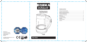 Bedienungsanleitung Edeka F-625E Wasserkocher