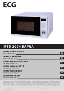 Instrukcja ECG MTD 2004 BA Kuchenka mikrofalowa