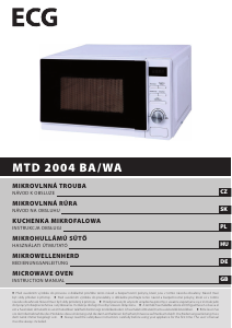 Bruksanvisning ECG MTD 2004 WA Mikrovågsugn