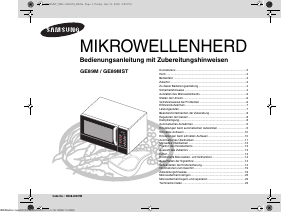 Bedienungsanleitung Samsung GE89MST Mikrowelle