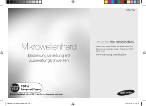 Bedienungsanleitung Samsung ME71M Mikrowelle