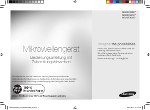 Bedienungsanleitung Samsung MS23F301EAS Mikrowelle