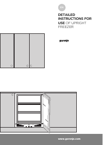 Bruksanvisning Gorenje FIU6F091AWUK Frys
