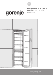 Manuál Gorenje FNI5182A1 Mraznička