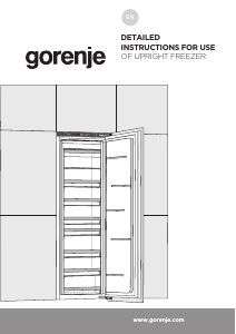 Handleiding Gorenje FNI5182A1UK Vriezer