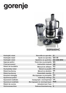 Bedienungsanleitung Gorenje SBR800HC Küchenmaschine