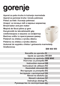 Manual Gorenje BM900WII Bread Maker