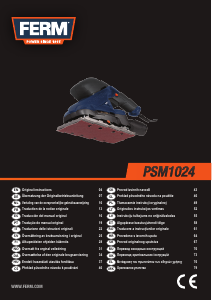 Manual de uso FERM PSM1024 Lijadora orbital