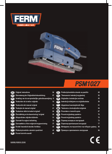 Manual FERM PSM1027 Mașină de șlefuit orbitală
