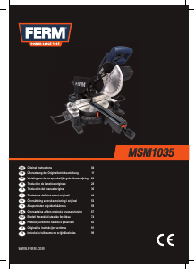 Manual FERM MSM1035 Serra circular