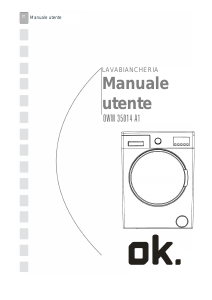 Manuale OK OWM 35014 A1 Lavatrice