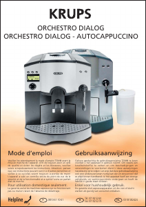 Mode d’emploi Krups FNF2 Machine à expresso
