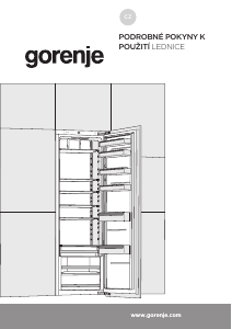 Manuál Gorenje RI4182E1 Lednice
