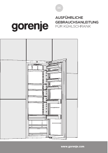Bedienungsanleitung Gorenje RI5182E1 Kühlschrank