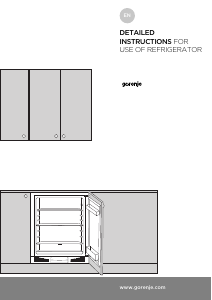 Manual Gorenje RIU6F091AWUK Refrigerator