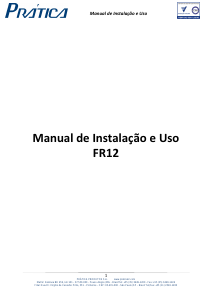 Manual Prática FR12 Máquina de pão