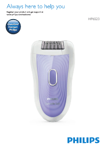 Brugsanvisning Philips HP6523 Epilator