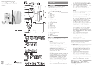 Bruksanvisning Philips HP6543 Epilator