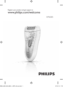 Brugsanvisning Philips HP6585 Epilator