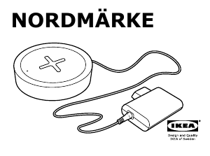 Brugsanvisning IKEA NORDMARKE Trådløs oplader