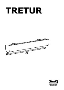 Instrukcja IKEA TRETUR Roleta zaciemniająca