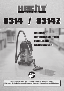 Bedienungsanleitung Hecht 8314 Staubsauger