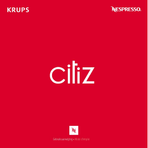Mode d’emploi Krups XN7006 Machine à expresso